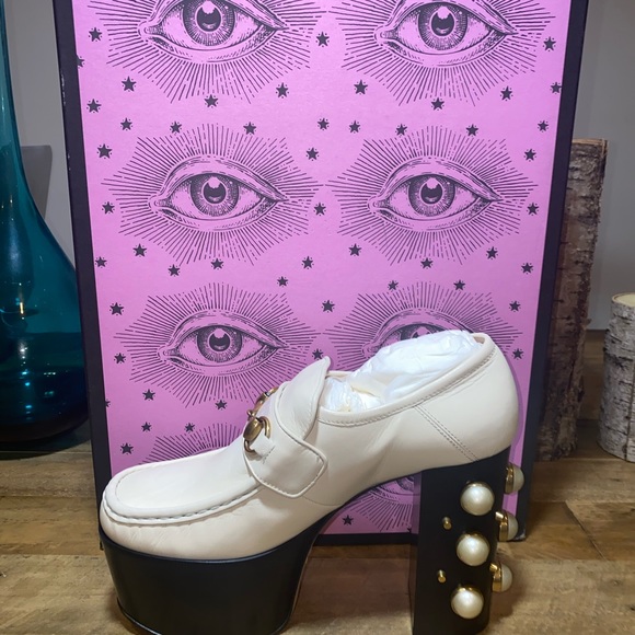 Gucci Vegas Studded Platform Loafers - Picture 9 of 13